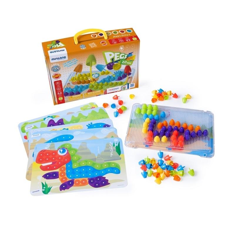 PEGS 20 MM 90 PCS. BRIGHT C. MINILAND