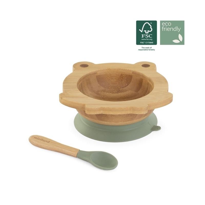 WOODEN BOWL FROG FSC 100% MINILAND