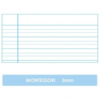 LIBRETA GRAPADA CUADERNO PAUTA MONTESSORI 5MM DINA4 48H 90GR OXFORD