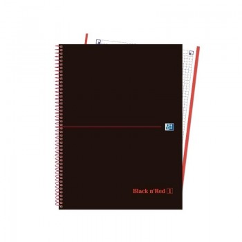 CUADERNO ESP DINA4 MICROPER 5X5 TDD 1 BANDA 80H OXFORD ROJO