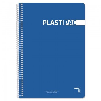 CUADERNO ESP FOLIO 4X4 PPP 80H 90GR PACSA TAPA AZUL OSCURO