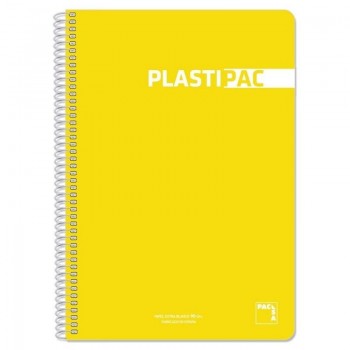 CUADERNO ESP FOLIO 4X4 PPP 80H 90GR PACSA TAPA AMARILLO