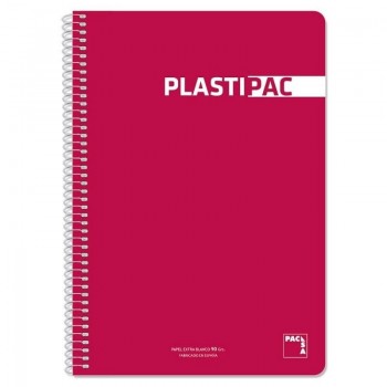 CUADERNO ESP FOLIO 4X4 PPP 80H 90GR PACSA TAPA ROJO