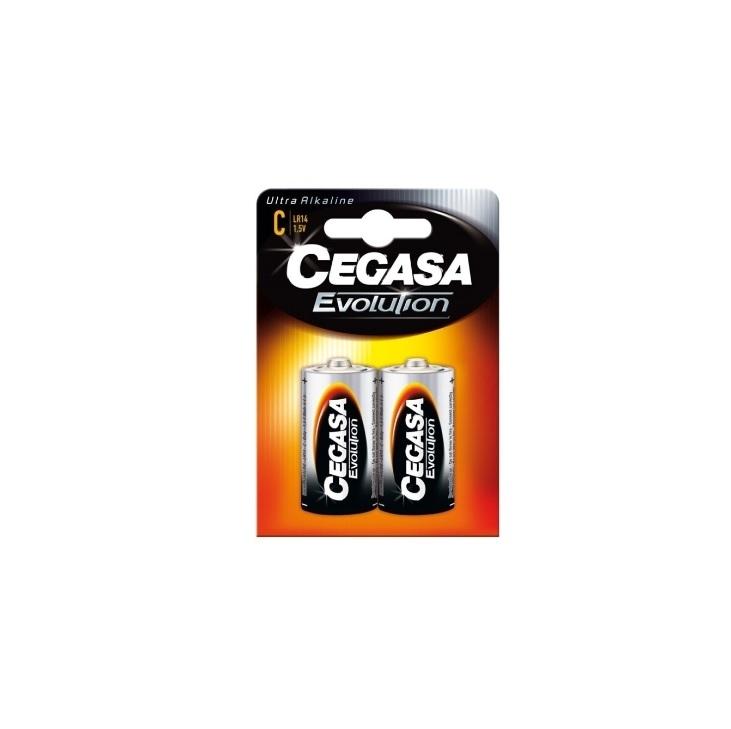 PILAS LR14 ALCALINA CEGASA EVOLUTION BLISTER 2 UNIDADES
