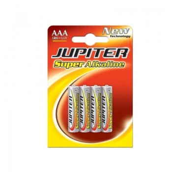 PILAS AAA LR03 SUPER ALCALINA JUPITER BLISTER 4 UNIDADES 318995