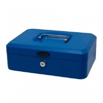 CAJA DE CAUDALES BISMARK 25X9X17CM AZUL