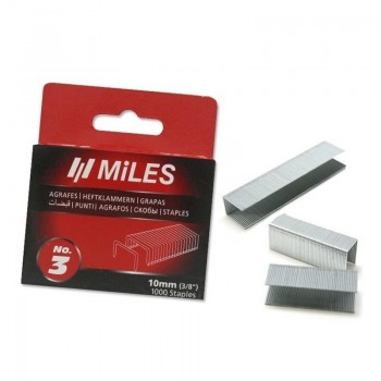 GRAPAS Nº3 10MM MILES PARA CLAVADORA 1000UDS