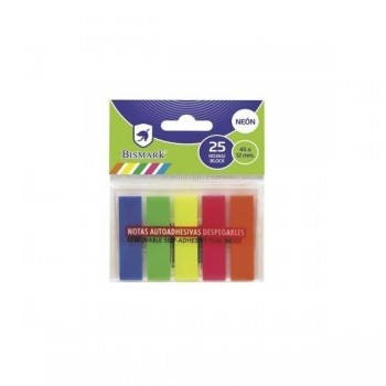 BANDERITAS DE SEÑALIZACION NEON EN BLISTER 12X43( 5COLORES )