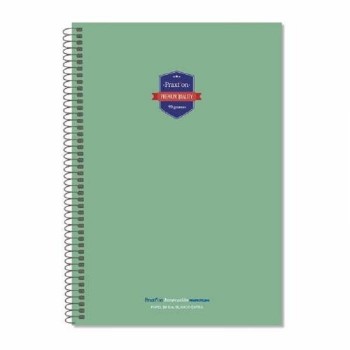 CUADERNO ESPIRAL  HORIZONTAL MICROPER 5 BANDAS DINA4 NOTEBOOK 5 160 HOJAS TAPA EXTRADURA PRAXTON