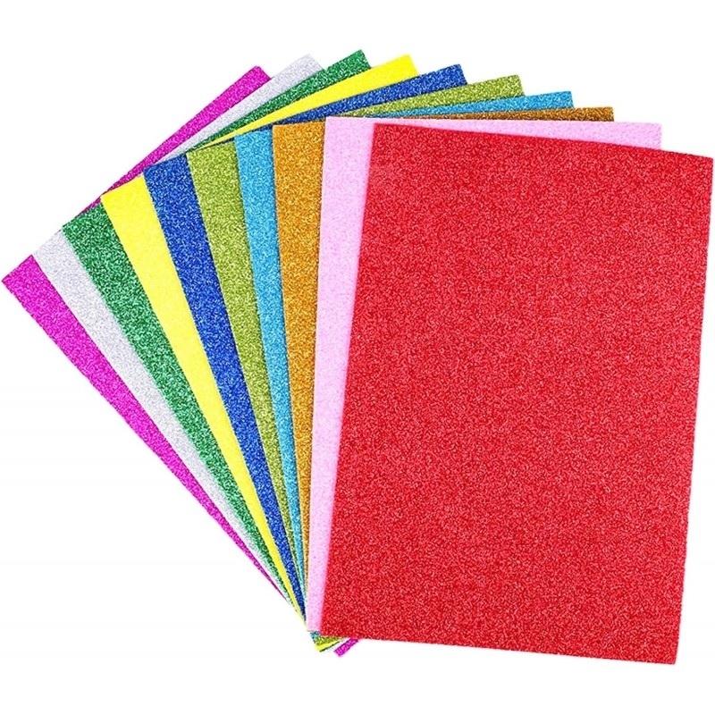 GOMA EVA PURPURINA 20X30CM 2MM PRYSE 10 COLORES SURTIDOS