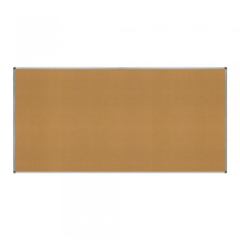 PIZARRA DE CORCHO NATURAL MARCO DE ALUMINIO 240X120 ( SERIE VISUALLINE )