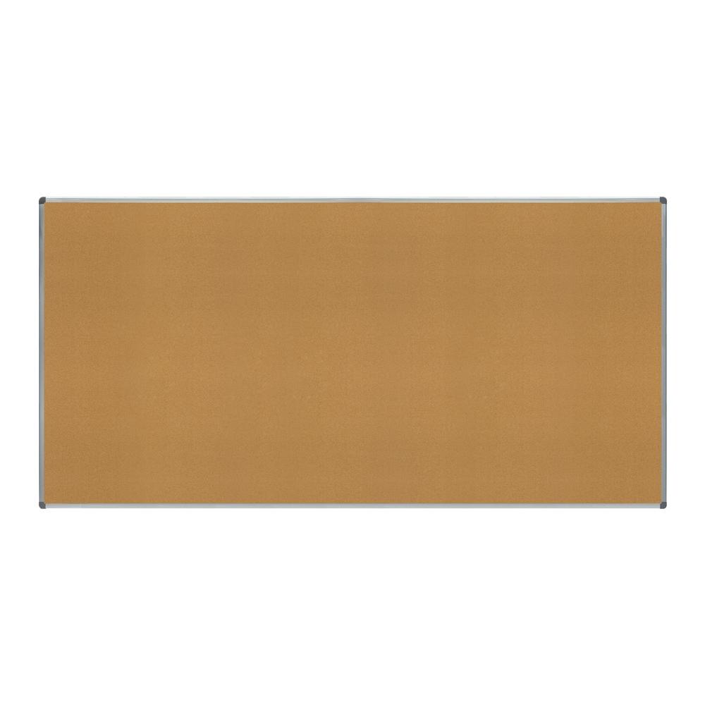 TABLERO ANUNCIOS DE CORCHO 12X120CM NATURAL MARCO DE ALUMINIO ( SERIE VISUALLINE )