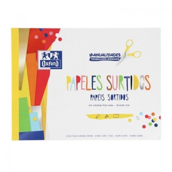 PAPEL MANUALIDADES SUTIDAS 24X32 CM OXFORD 400147987