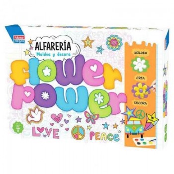 JUEGO DE MESA FALOMIR ALFARERIA FLOWER POWER