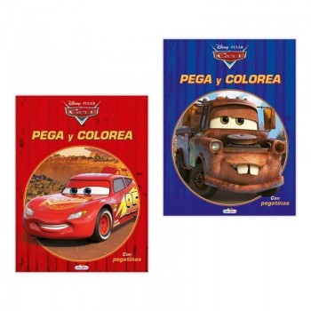 CUAD. PEGACOLOR CARS 12pag+4adh. 21x28  LD0913