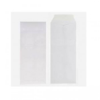 BOLSA DE PAPEL 145X355 BLANCA A-10 90GR CON TIRA SILICONA CAJA DE 250UDS