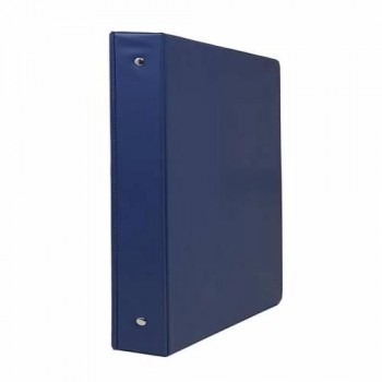 CARPETA 4 ANILLAS 40MM FOLIO PVC SARO AZUL