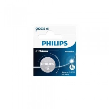 PILA BOTON CR2032 PHILIPS LITIO BL-5PC (5)