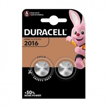 PILA BOTON CR2016 DURACELL BLISTER 2 UNIDADES