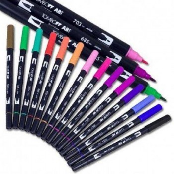 ROTULADORES TOMBOW COLORES DUAL BRUSH PINCEL