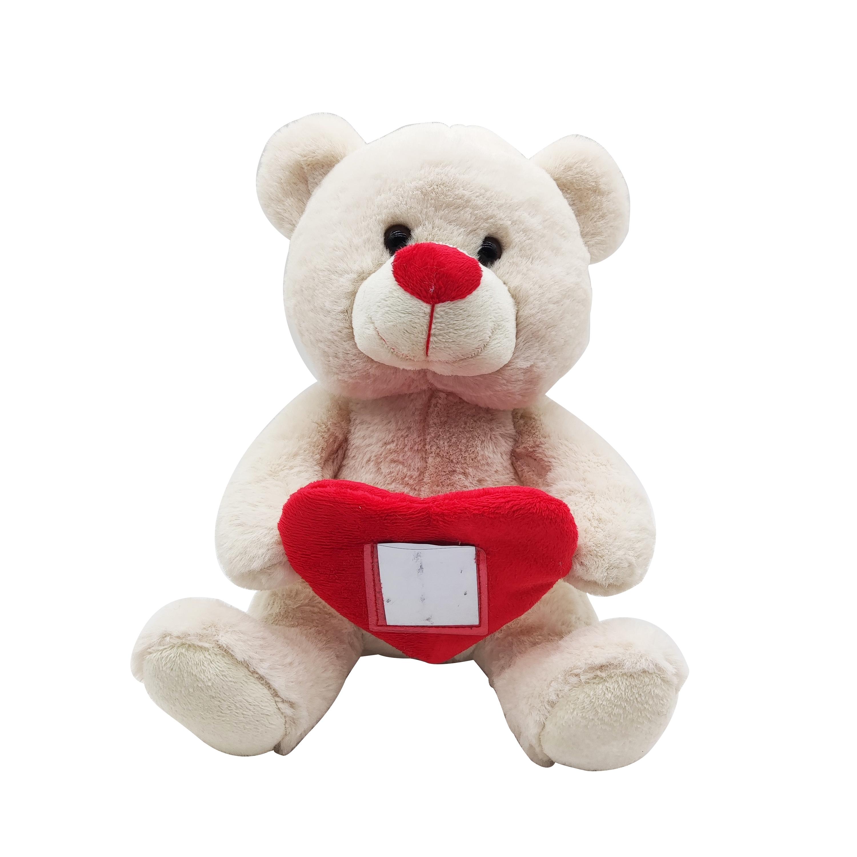 OSO CORAZON PORTAFOTOS 25CM