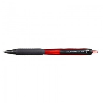 BOLIGRAFO UNI-BALL JETSTREAM RETRACTIL SXN-101 0,7MM ROJO